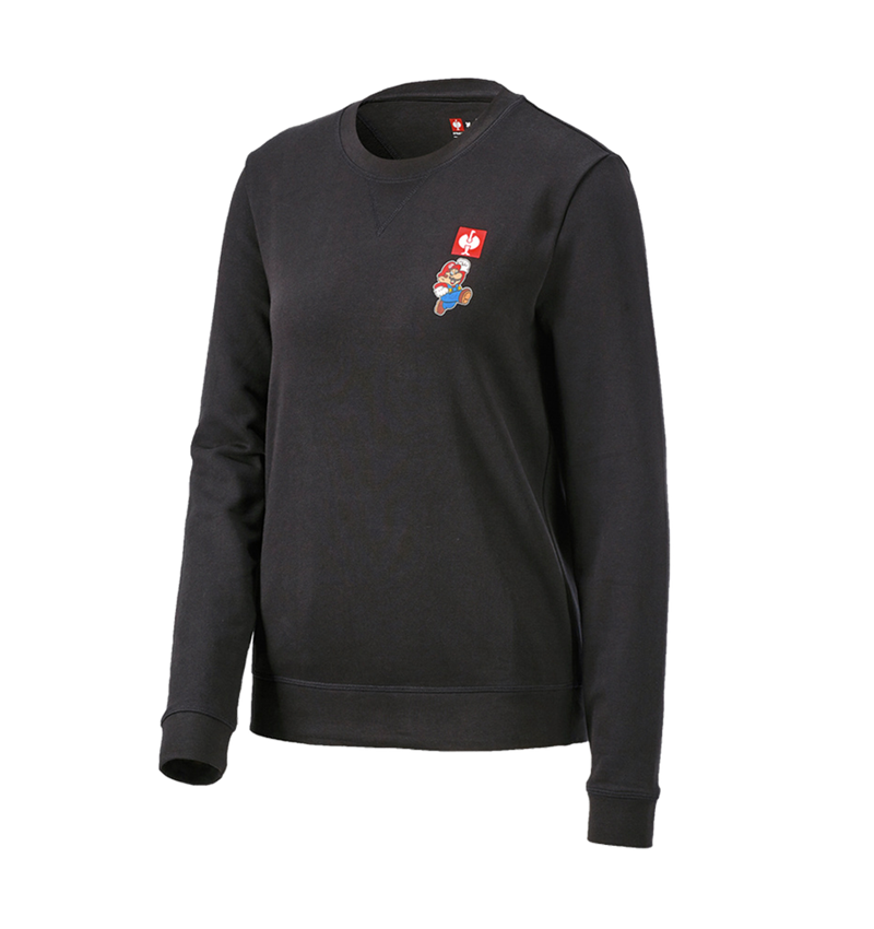 Collaborations: Super Mario Sweatshirt, femmes + noir 1