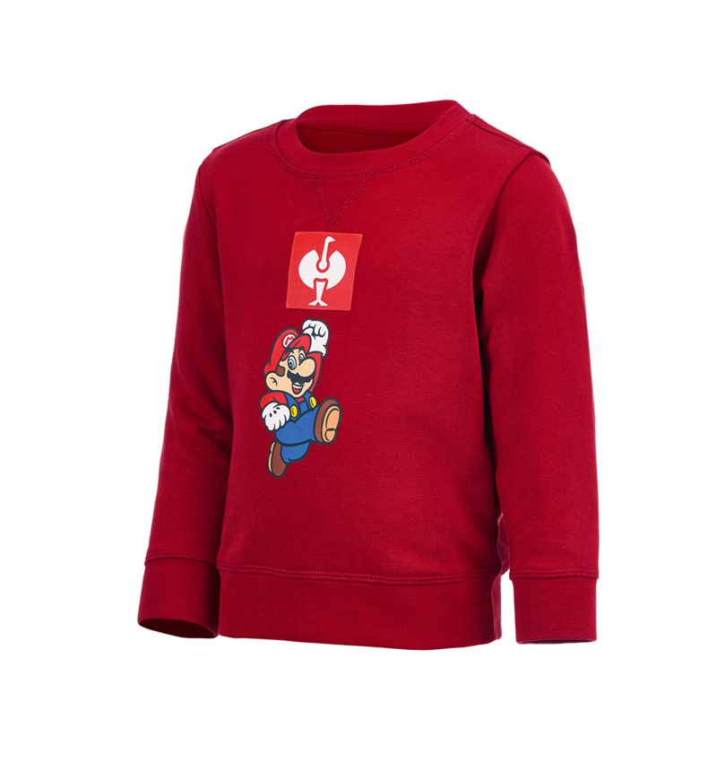 Collaborations: Super Mario Sweatshirt, children's + fiery red 2