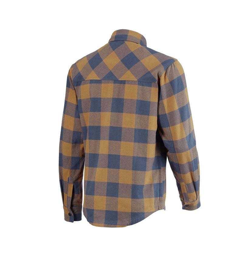 Topics: Check shirt e.s.iconic + almondbrown/oxidblue 6