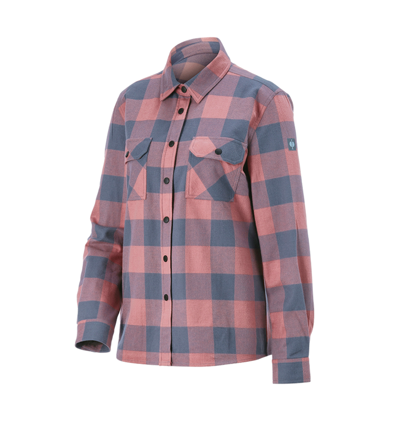 Shirts, Pullover & more: Check shirt e.s.iconic, ladies' + quartz pink/oxidblue 7