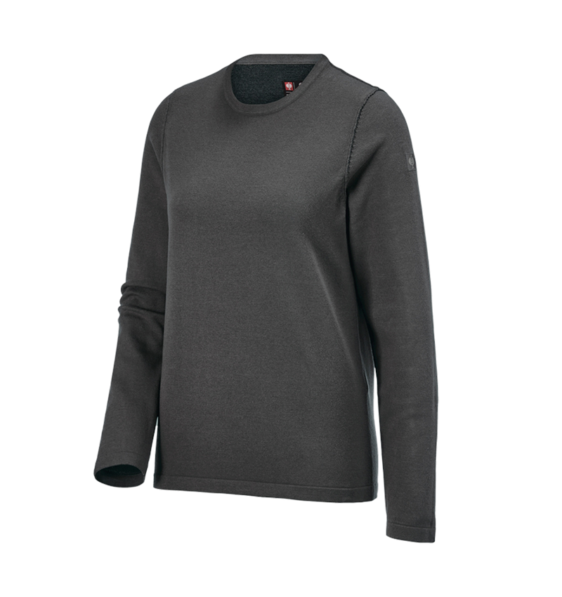 Shirts, Pullover & more: Knitted pullover e.s.iconic, ladies' + carbongrey 8