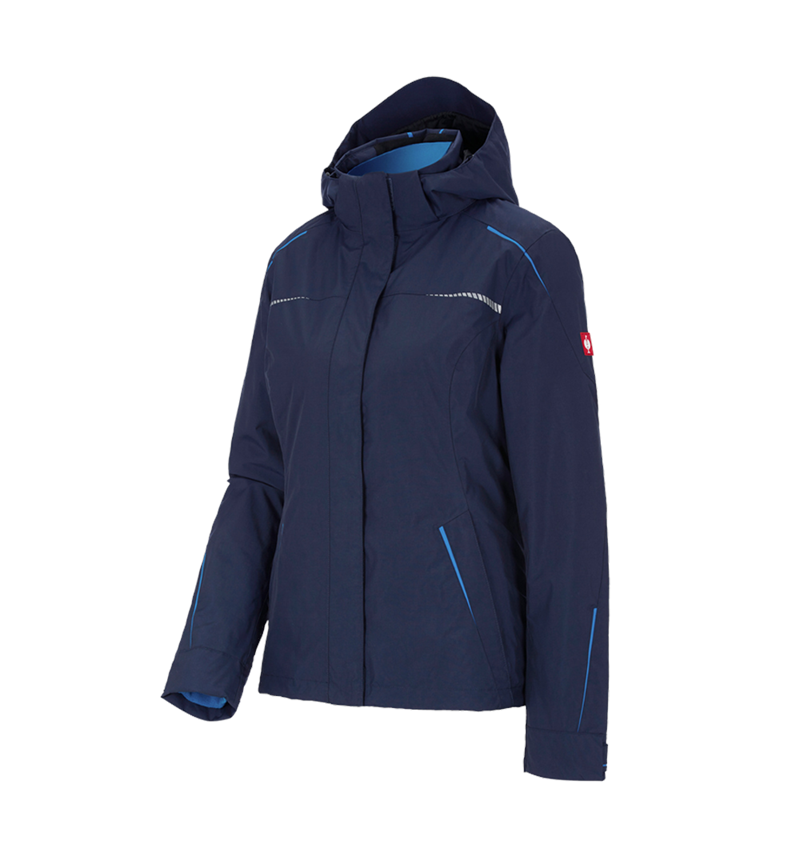 Gardening / Forestry / Farming: 3 in 1 functional jacket e.s.motion 2020, ladies' + navy/atoll 2