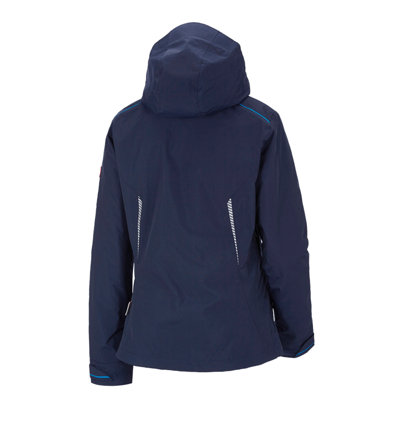 Gardening / Forestry / Farming: 3 in 1 functional jacket e.s.motion 2020, ladies' + navy/atoll 3