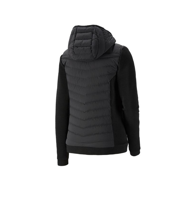 Topics: Hybrid hooded knitted jacket e.s.motion ten,ladies + black 2
