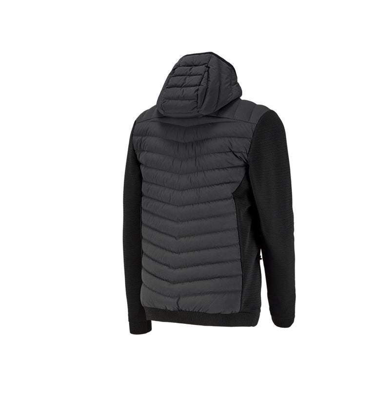 Gardening / Forestry / Farming: Hybrid hooded knitted jacket e.s.motion ten + black 3