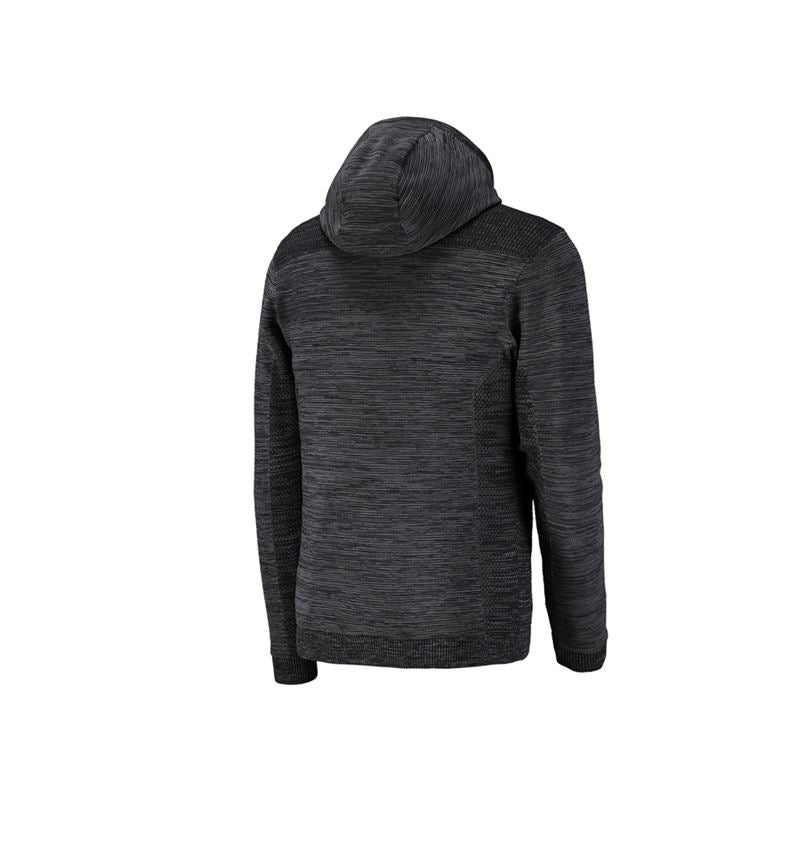 Joiners / Carpenters: Windbreaker hooded knitted jacket e.s.motion ten + oxidblack melange 2