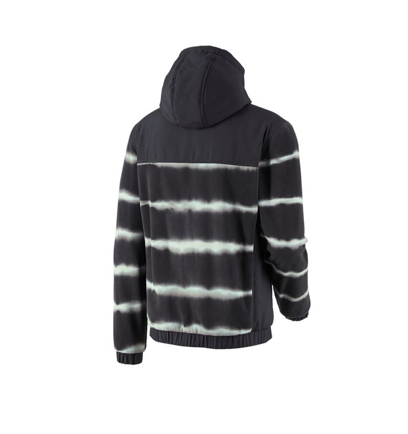 Topics: Hybrid fleece hoody jacket tie-dye e.s.motion ten + oxidblack/magneticgrey 3