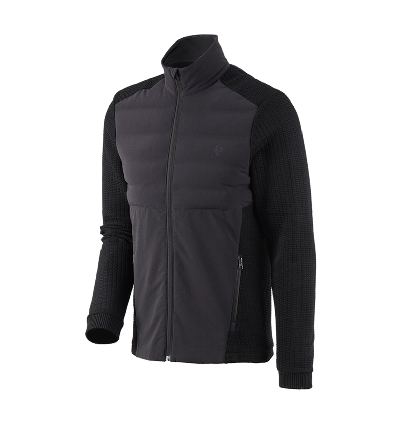 Thèmes: Veste en tricot hybride e.s.trail + noir 2