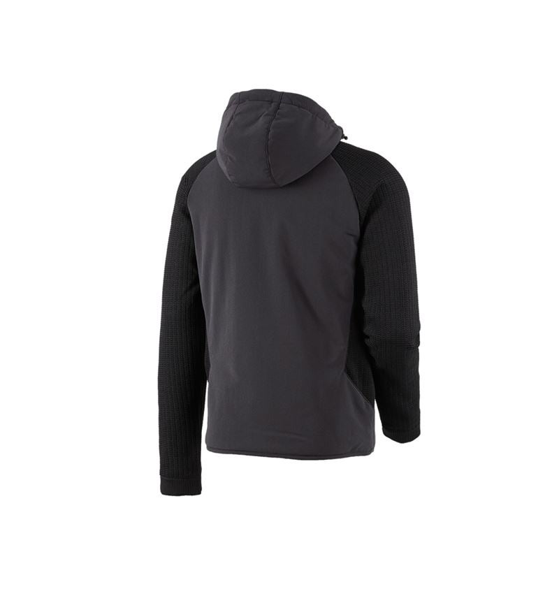 Vestes de travail: Veste en tricot à capuche hybride e.s.trail + noir 3