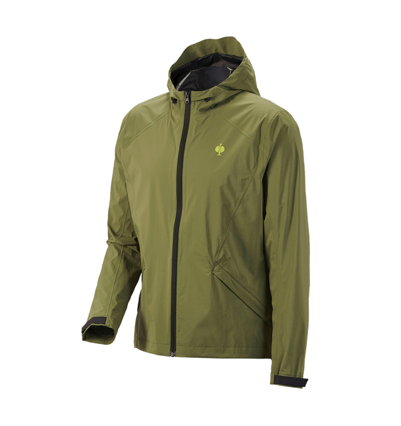 Vestes de travail: Coupe-vent light-pack e.s.trail + vert genévrier/vert citron 3