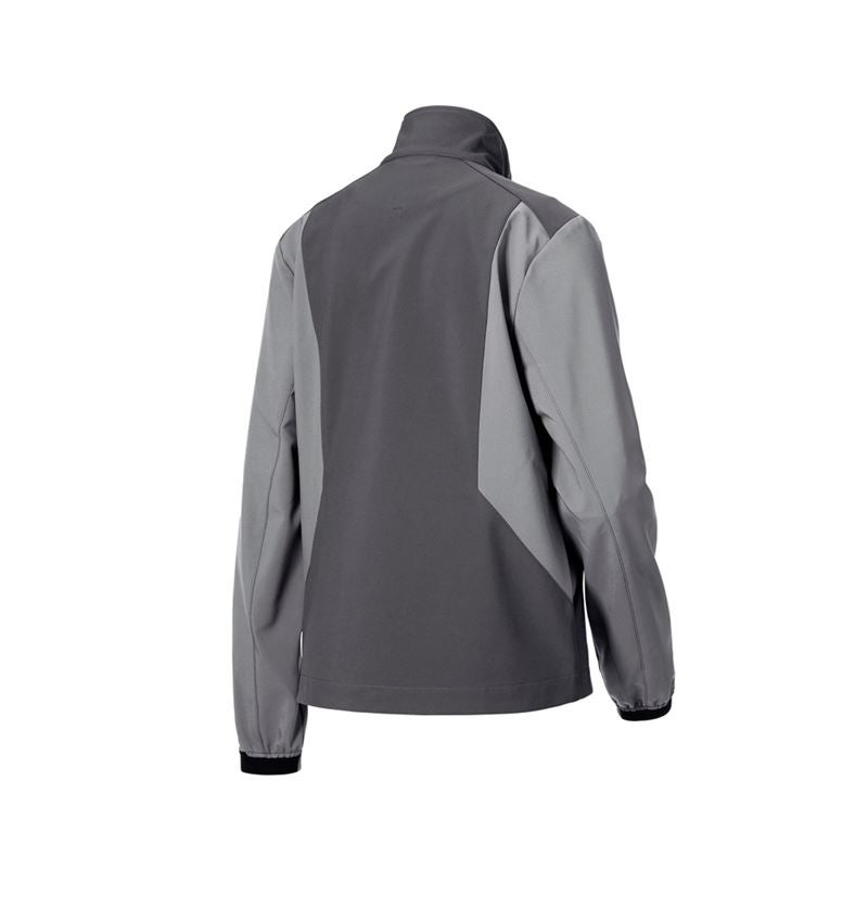 Vestes de travail: Veste Softshell e.s.trail pure, femmes + gris carbone/gris basalte 9