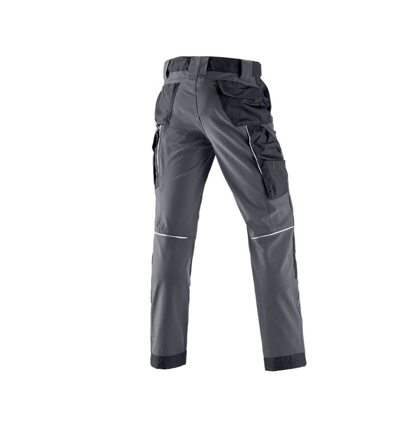 Installateurs / Plombier: Fonct. pantalon à taille élast. e.s.dynashield + ciment/noir 3