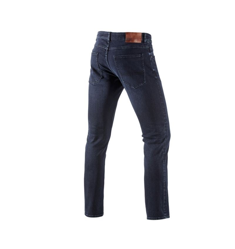 Pantalons de travail: e.s. Jeans élastique 5 poches d’hiver + darkwashed 2
