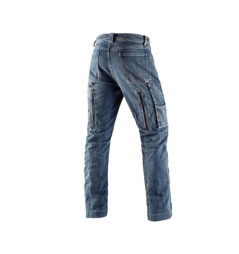 Vêtements sylviculture /anti coupures: e.s. Jeans anti-coupe de forestier + stonewashed 3