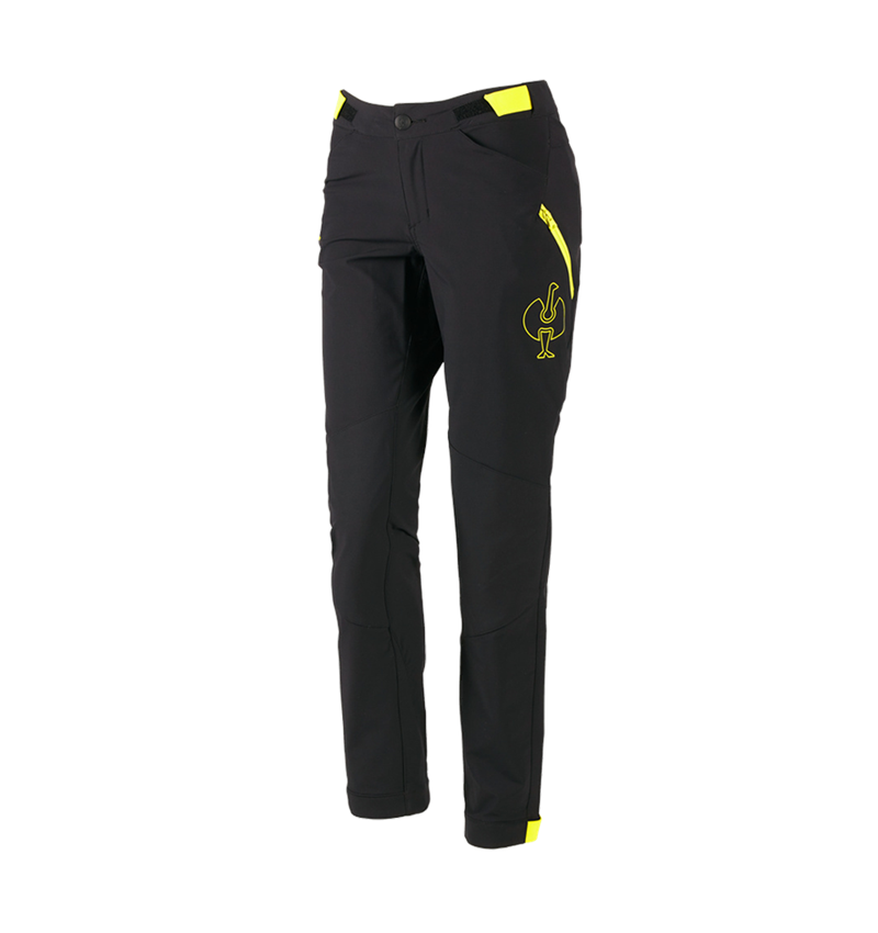 Thèmes: Pantalon de fonction e.s.trail, femmes + noir/jaune acide 3
