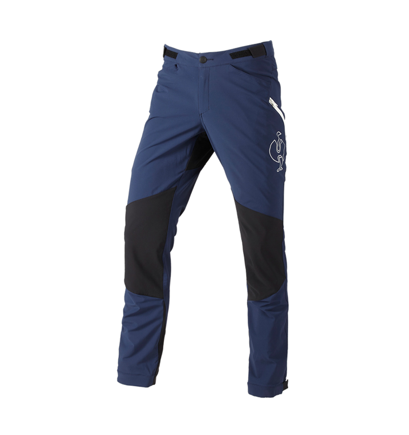 Pantalons de travail: Pantalon de fonction e.s.trail + bleu profond/blanc 3