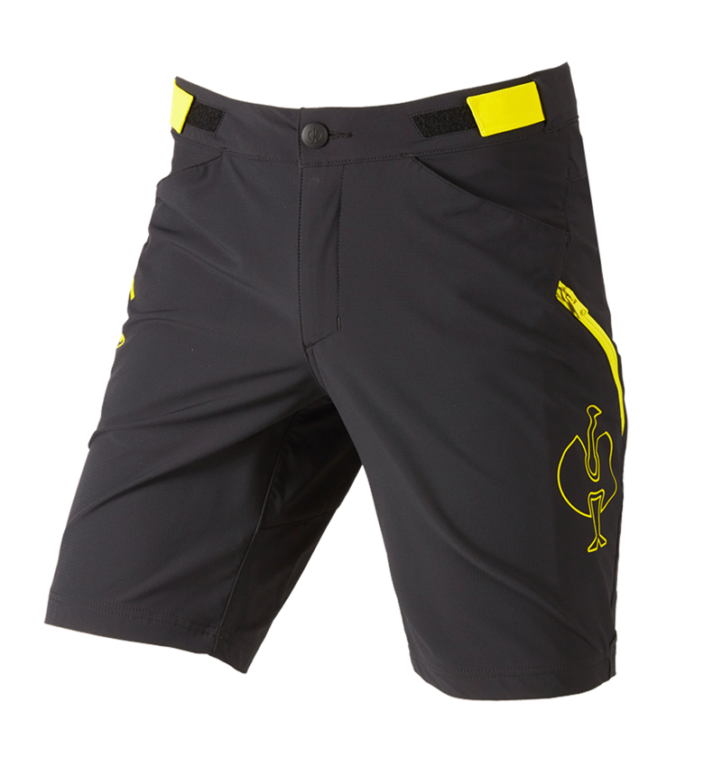 Pantalons de travail: Fonctionnelle short e.s.trail + noir/jaune acide 3