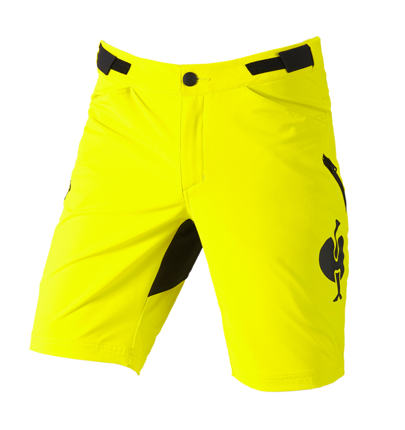Pantalons de travail: Fonctionnelle short e.s.trail + jaune acide/noir 3