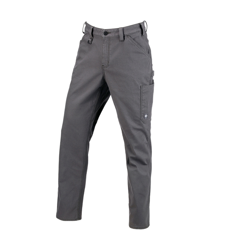 Pantalons de travail: Pantalon à taille élastique e.s.iconic + gris carbone 7