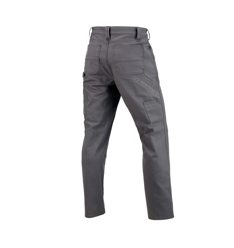Pantalons de travail: Pantalon à taille élastique e.s.iconic + gris carbone 8