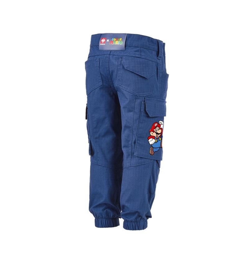 Collaborations: Super Mario Pantalon Cargo, enfants + bleu alcalin 4