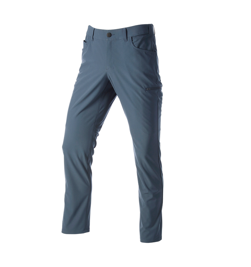 Vêtements: Pantalon de trav. à 5 poches Chino e.s.work&travel + bleu fer 3