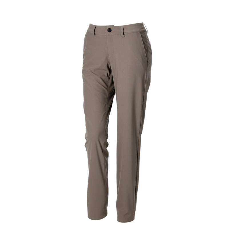 Work Trousers: Trousers Chino e.s.work&travel, ladies’ + umbrabrown 3