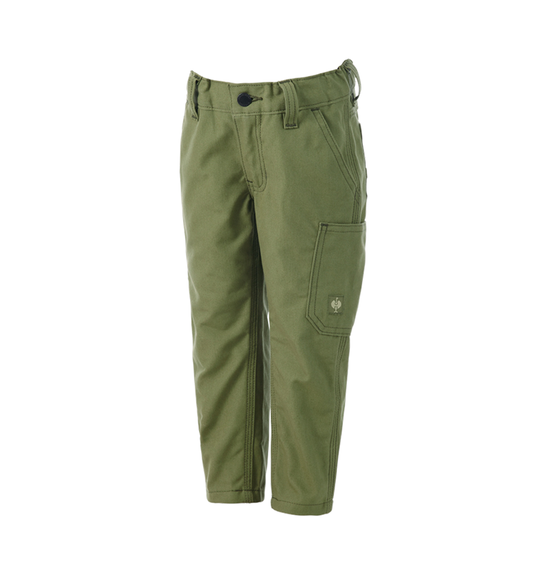 Pantalons: Pantalon à taille élastique e.s.iconic, enfants + vert montagne 6