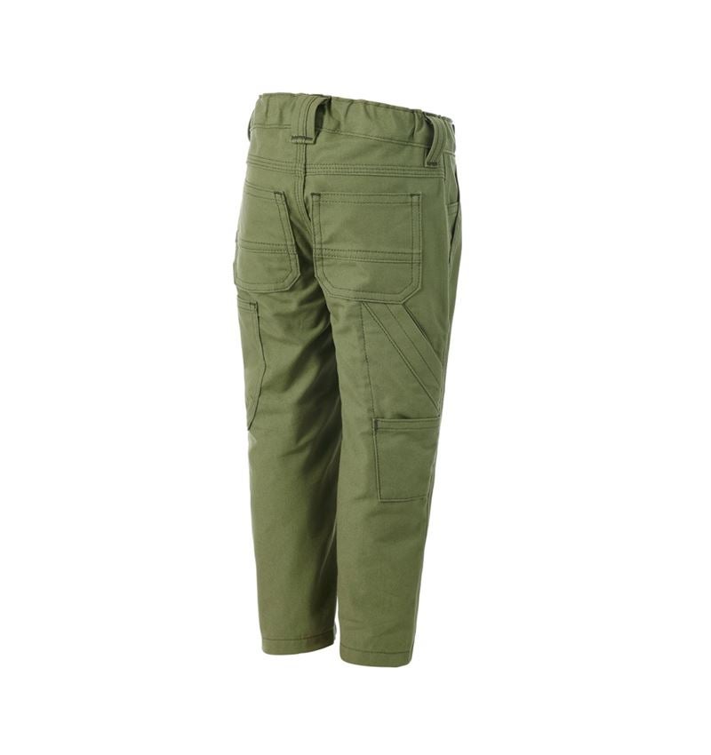 Pantalons: Pantalon à taille élastique e.s.iconic, enfants + vert montagne 7