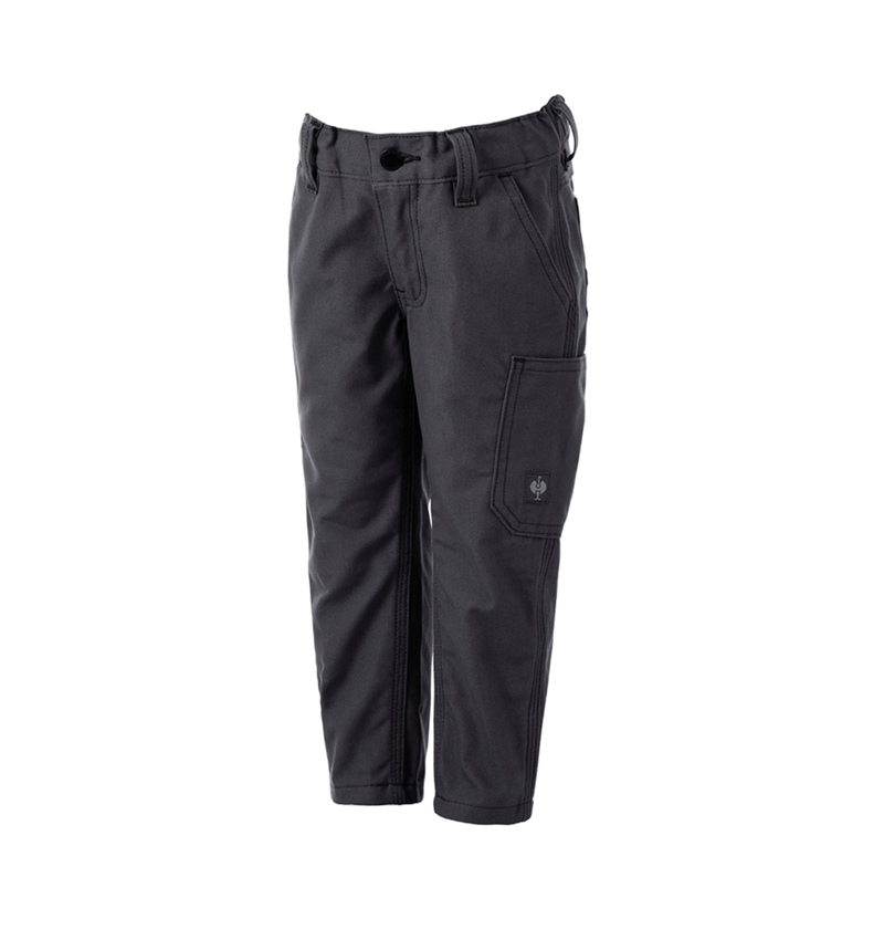 Pantalons: Pantalon à taille élastique e.s.iconic, enfants + noir 7