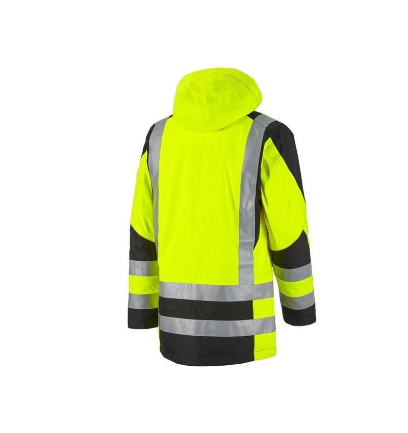 Vestes de travail: e.s. Parka de protection multinorm high-vis + jaune fluo/noir 3