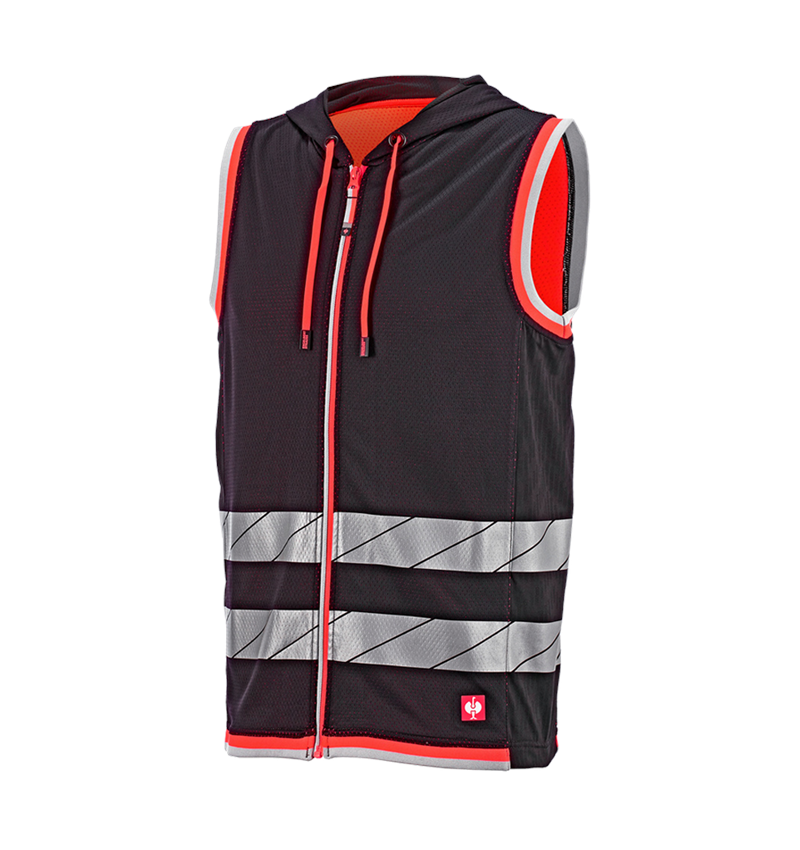 Vêtements: Gilet fonctionnel réfléchissant e.s.ambition + noir/rouge fluo 4