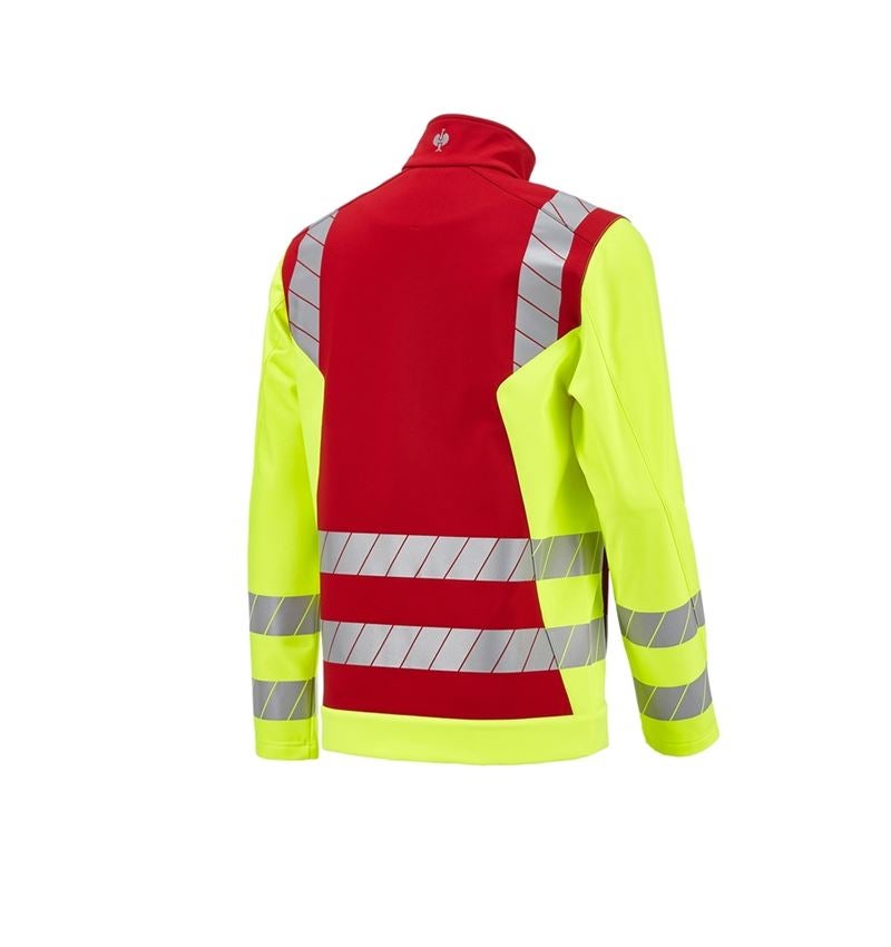 Vestes de travail: Veste softshell de signalisation e.s.motion 24/7 + rouge/jaune fluo 5