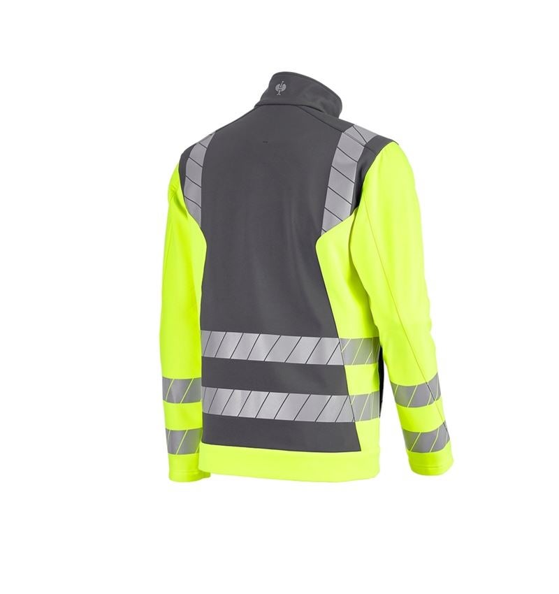 Vestes de travail: Veste softshell de signalisation e.s.motion 24/7 + anthracite/jaune fluo 6