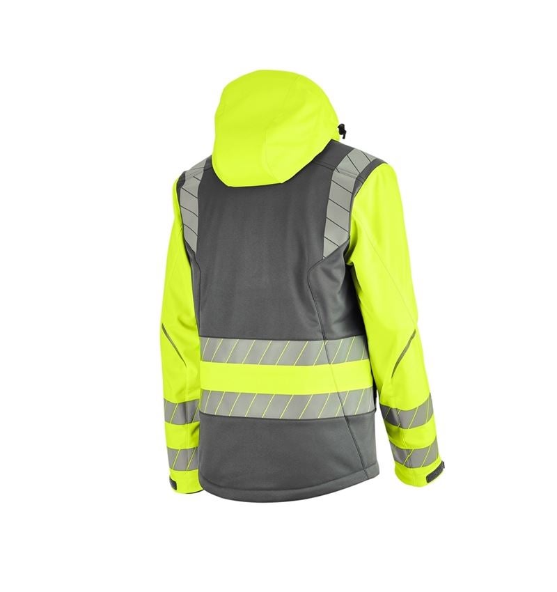 Thèmes: Veste softshell de signal. d'hiver e.s.motion 24/7 + anthracite/jaune fluo 8