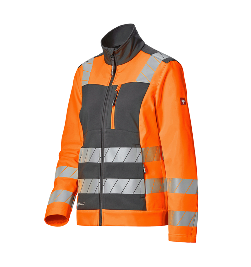 Thèmes: Veste softshell signal. e.s.motion 24/7, femmes + anthracite/orange fluo 4