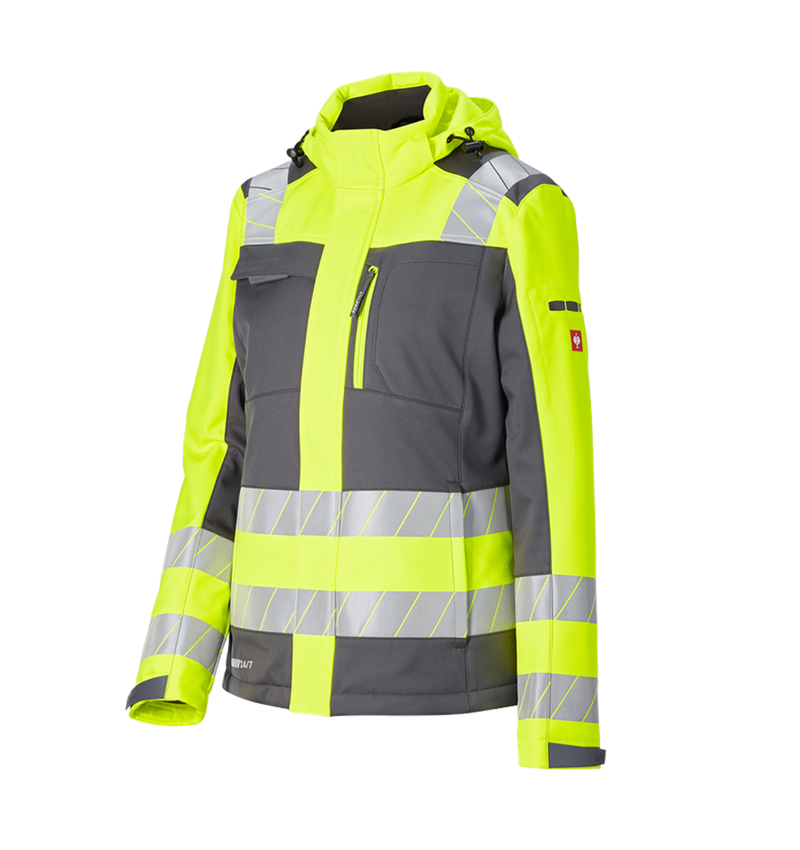 Thèmes: Veste soft.de signal.d'hiver e.s.motion 24/7,fem. + anthracite/jaune fluo