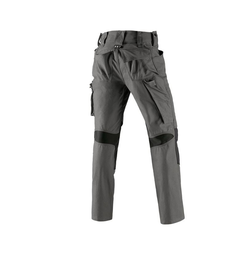 Pantalons de travail: Pantalon à taille élastique e.s.roughtough + titane 3