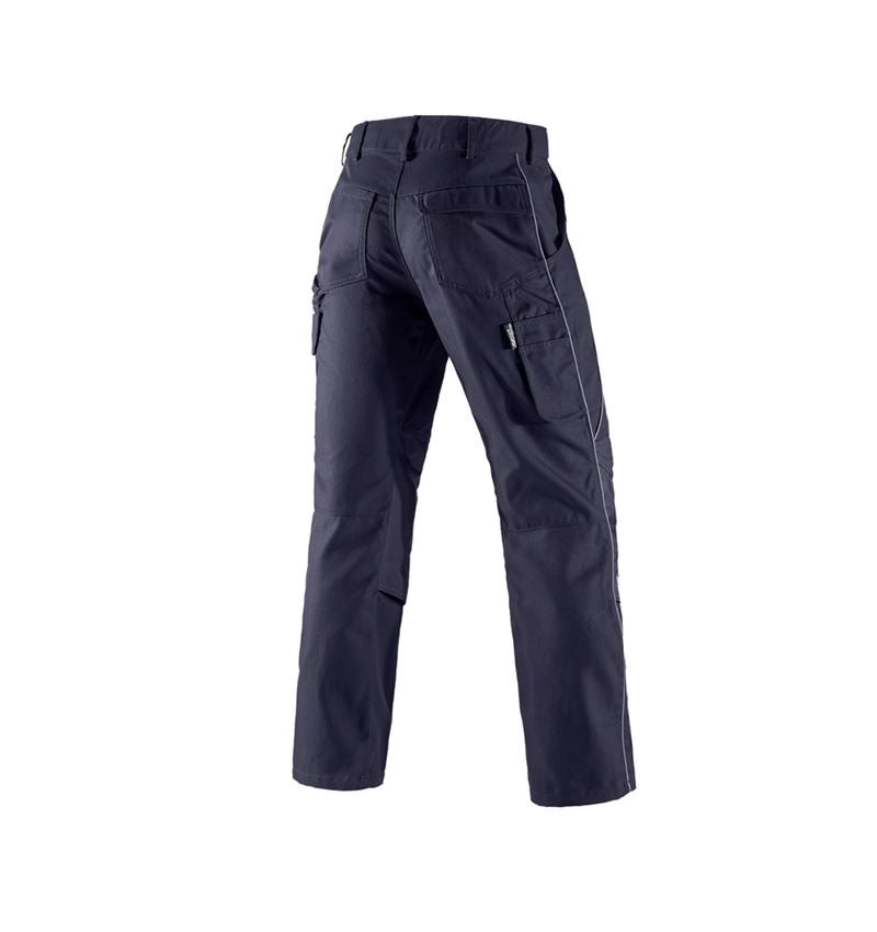 Pantalons de travail: Pantalon à taille élastique e.s.prestige + bleu foncé 3