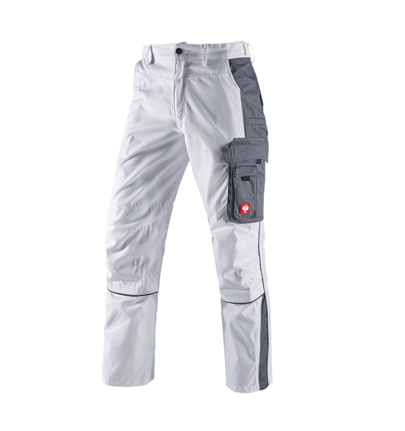 Pantalons de travail: Pantalon à taille élastique e.s.active + blanc/gris 2