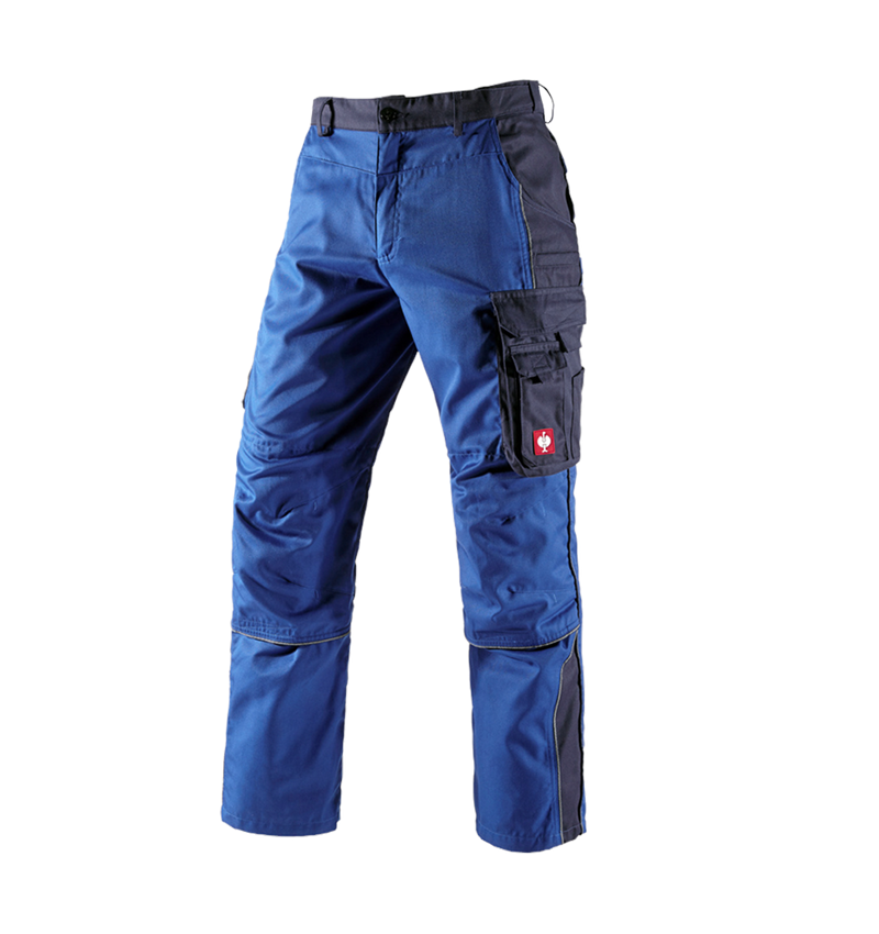 Pantalons de travail: Pantalon à taille élastique e.s.active + bleu royal/bleu foncé 1