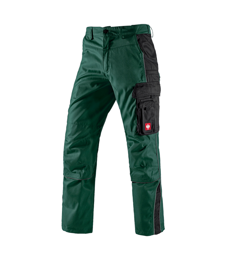 Pantalons de travail: Pantalon à taille élastique e.s.active + vert/noir 2