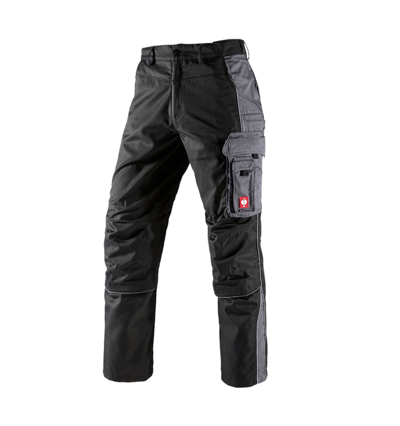 Pantalons de travail: Pantalon à taille élastique e.s.active + noir/anthracite 1