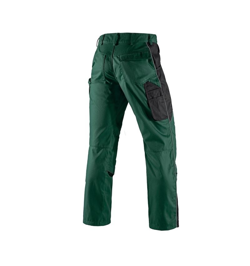 Pantalons de travail: Pantalon à taille élastique e.s.active + vert/noir 3