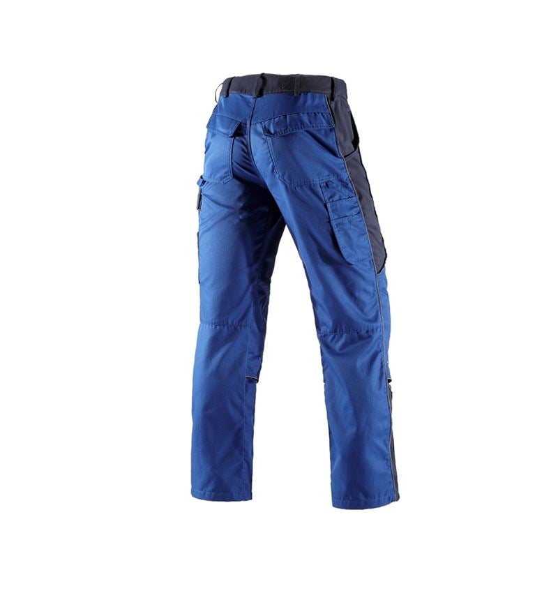 Pantalons de travail: Pantalon à taille élastique e.s.active + bleu royal/bleu foncé 2