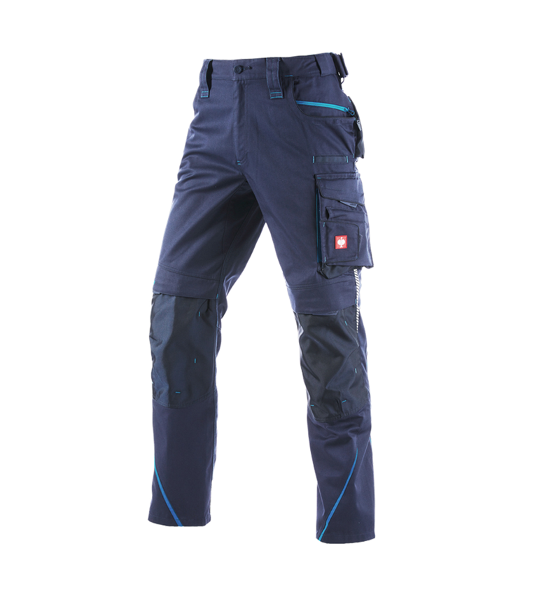 Work Trousers: Winter trousers e.s.motion 2020, men´s + navy/atoll 5