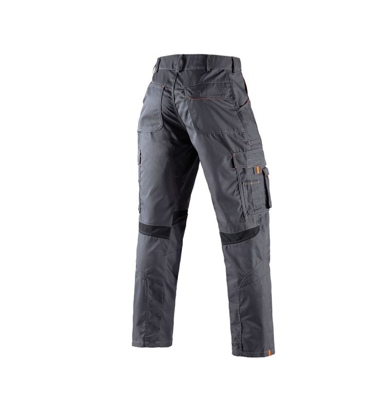 Pantalons de travail: Pantalon à taille élastique e.s.akzent + anthracite/orange 3