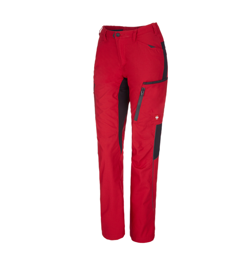 Installateurs / Plombier: Pantalon d'hiver pour femmes e.s.vision + rouge/noir 2