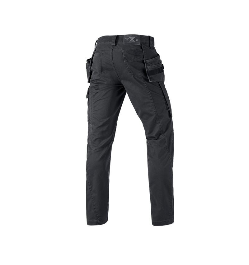 Gardening / Forestry / Farming: Trousers e.s.motion ten tool-pouch + oxidblack 3