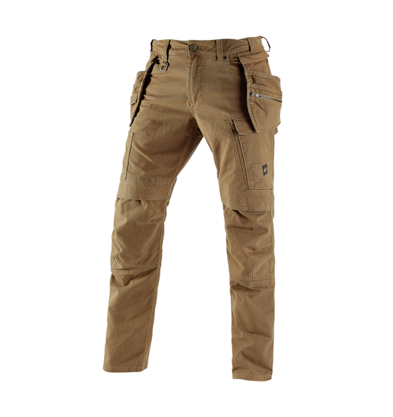 Pantalons de travail: Pantalon à taille élastique holster e.s.vintage + sépia 1
